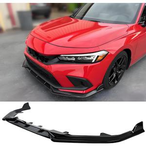 STSEV01 Front Bumper Lip Splitter Spoiler Compatible with Honda Civic Sedan/Hatchback/EX/EX-L/LX/Sport/Touring 2022 2023 2024 11TH Gen Air Dam Chin Body Kit Underbody Lip Exterior Accessories