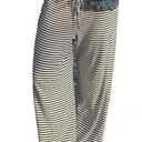 Women's Comfy Pajama Loose Casual Drawstring Lounge Pants - Striped Print Stretch Wide Leg, M