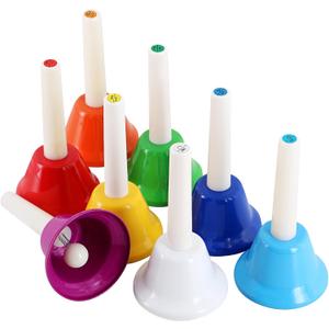 Eastrock Handbells, Hand Bells Set 8 Note Musical Bells for Adults, Used for Festival, Church Chorus, Wedding, Party