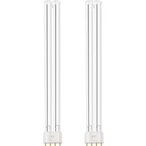 2 x 2-Pack 36W UV Replacement Bulbs, 36W UV Bulb Lamp, Compatible with JEBAO PU-36W Filter Sterilizers, 2G11 4-Pin Bulb Base, HVAC U-V Light