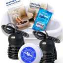 Ionic Foot Detox Machine 3.0, Foot Spa at Home detox, Ion Detox Foot Bath Cleanse Machine to Remove Toxins -2 Arrays, 15 Disposable Foot Bath Liners, Detox Sea Salt, Upgraded Durable Basin