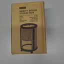 Makeup Brush Holder, 2 Tier Clear Cosmetic Tools Organizer, Round Makeup Organizer for Vanity Countertop (Milky White)