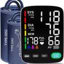 Blood Pressure Monitor,Automatic Upper Arm Blood Pressure Machine with 3x199 readout,5.4 inch LED Large Screen,Adjustable Two Cuff 9 to 17 inches or 13 to 21 inches