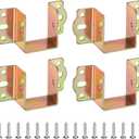 uxcell 4Pcs Bed Rail Fittings, 1.6" (40mm) Heavy Duty Bed Hinge with Screws, Furniture Fixed Beds Hardware Accessories for Connecting to Wood Wooden Beds Headboard, Metallic