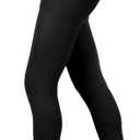 Compression Pantyhose for Women, 20-30 mmHg Footless Graduated Support Medical Compression Stockings (X-Large, Black)
