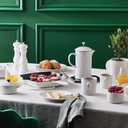 Le Creuset Stoneware European Butter Dish, White