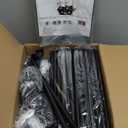 SORCEDAS Portable Wardrobe Closet Storage Organizer Metal Hanging Rack Non-Woven Fabric 34 Inch Grey