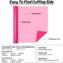 HTVRONT HTV Vinyl Rolls Heat Transfer Vinyl - 12" x 5ft Neon Pink HTV Vinyl for Shirts, Iron on Vinyl for All Cutter Machine - Easy to Cut & Weed for Heat Vinyl Design (Neon Pink)
