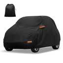 X AUTOHAUX Car Cover for Smart Fortwo 2007-2019 Aluminum Film Outdoor Waterproof Sun Rain Snow Hail Protection with Driver Door Zipper