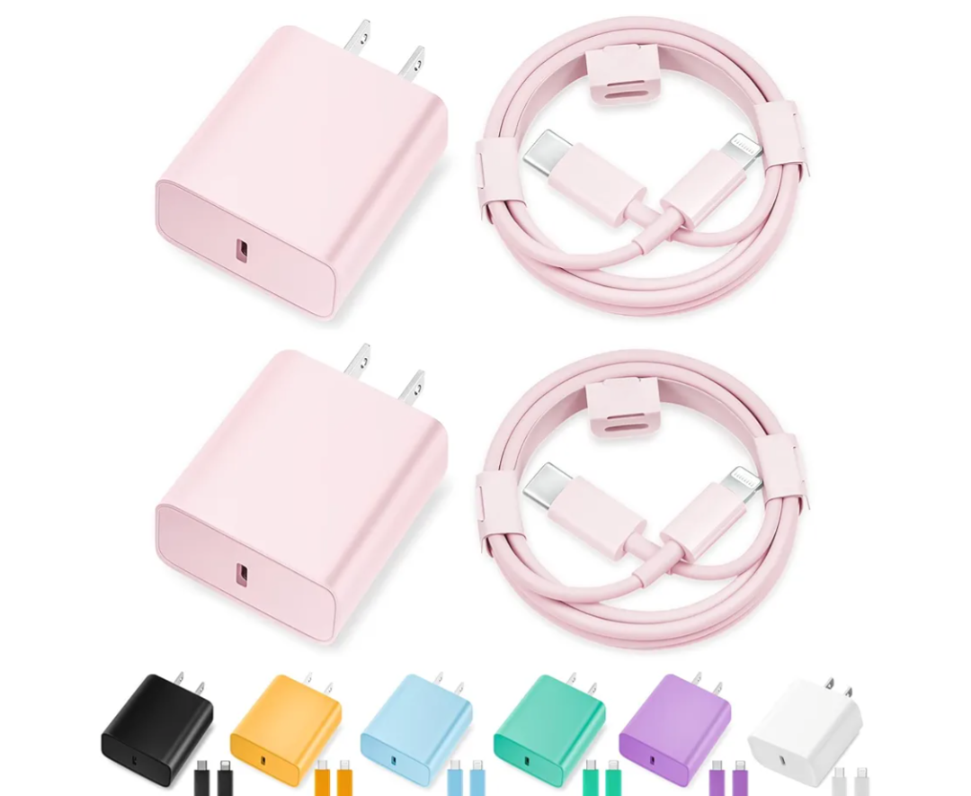 iPhone Charger Fast Charging,[MFi Certified] 2Pack 20W Type C Fast Charger Block with [10FT&6FT] USB C to Lightning Cable Compatible for iPhone 14/13/12/11 Pro Max/Xs Max/XR/X,iPad