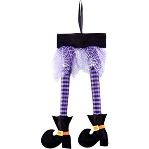 NUOBESTY Halloween Witch Legs Hanging Decoration Halloween Party Home Decoration Supplies Purple