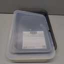 GoodCook Set of 2 Nonstick Steel 13" x 9" Cake Baking Pans with Covers, Gray
