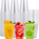 FOCUSLINE 200pack 16 oz Clear Plastic Cups Disposable, Plastic Clear Cups Disposable, DrinkIng Cup for Water, Juice, Soda, Ice Coffee