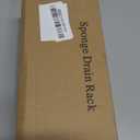 Dish Soap Holder - Kitchen Sink Caddy Organizer, Kitchen Countertop Organizer, with Stainless Steel Self Drain Tray, Rust-Free, for Sponge, Dish Soap Dispenser and Brush Storage Accessories, Black