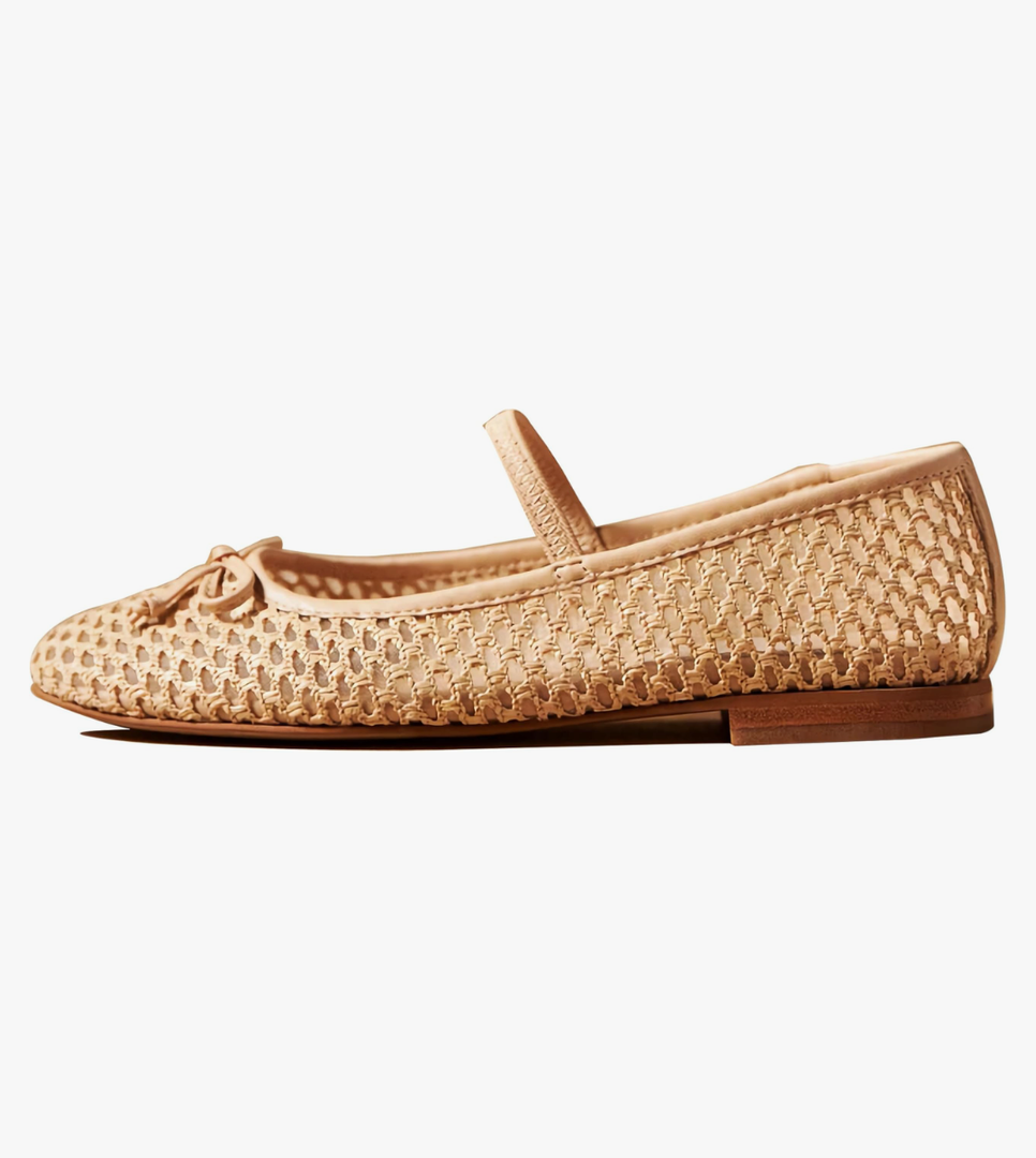 Mesh Ballet Flats for Women Stylish Mary Jane Shoes Design with Pull-On Fit Elegant Round Toe Breathable Material Cute Bow Accent 9