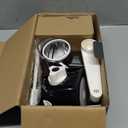 Cambom Rotary Cheese Grater Hand Crank Cheese Shredder for Fresh Cheese, Vegetable, Nuts,Non-slip Suction Base, Free Cleaning Brush Three Blades, Black