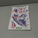 4th of July Patriotic Window Clings Watercolor Vintage Double-Sided Window Decals with USA Stars and Fireworks Design for Independence Day Memorial Day Party Decorations