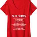 Womens Not Sorry For Having Morals And Values - Proud Conservative V-Neck T-Shirt L