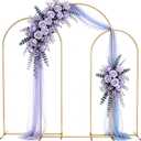 Metal Arch Backdrop Stand 7.2FT+6.6FT+6FT: Wedding Arch Frame for Ceremony Balloon Arch Stand for Birthday Anniversary Wedding Party Baby Shower