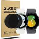 Suoman 2+2 Pack for Samsung Galaxy Watch 7/6/5/4 (40mm) Privacy Screen Protector, [Anti peeping] 9H Hardness Tempered Glass Screen Protective Film