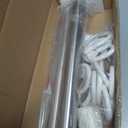 Shower Curtain Rod No Drilling, Adjustable 51-128 In,Stainless Steel