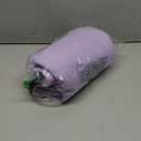 Women's Sweatshirts Half Zipper Crop Pullover Funnel Neck Fleece Lined Zip Up Long Sleeve Tops Thumb Hole Purple