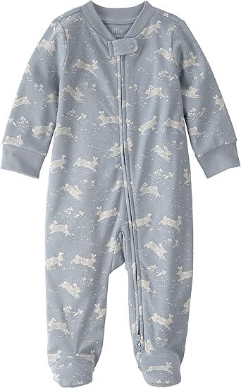 little planet by carter's unisex-baby Sleep and Play Made With Organic Cotton 9 Months Color: Blue Bunnies