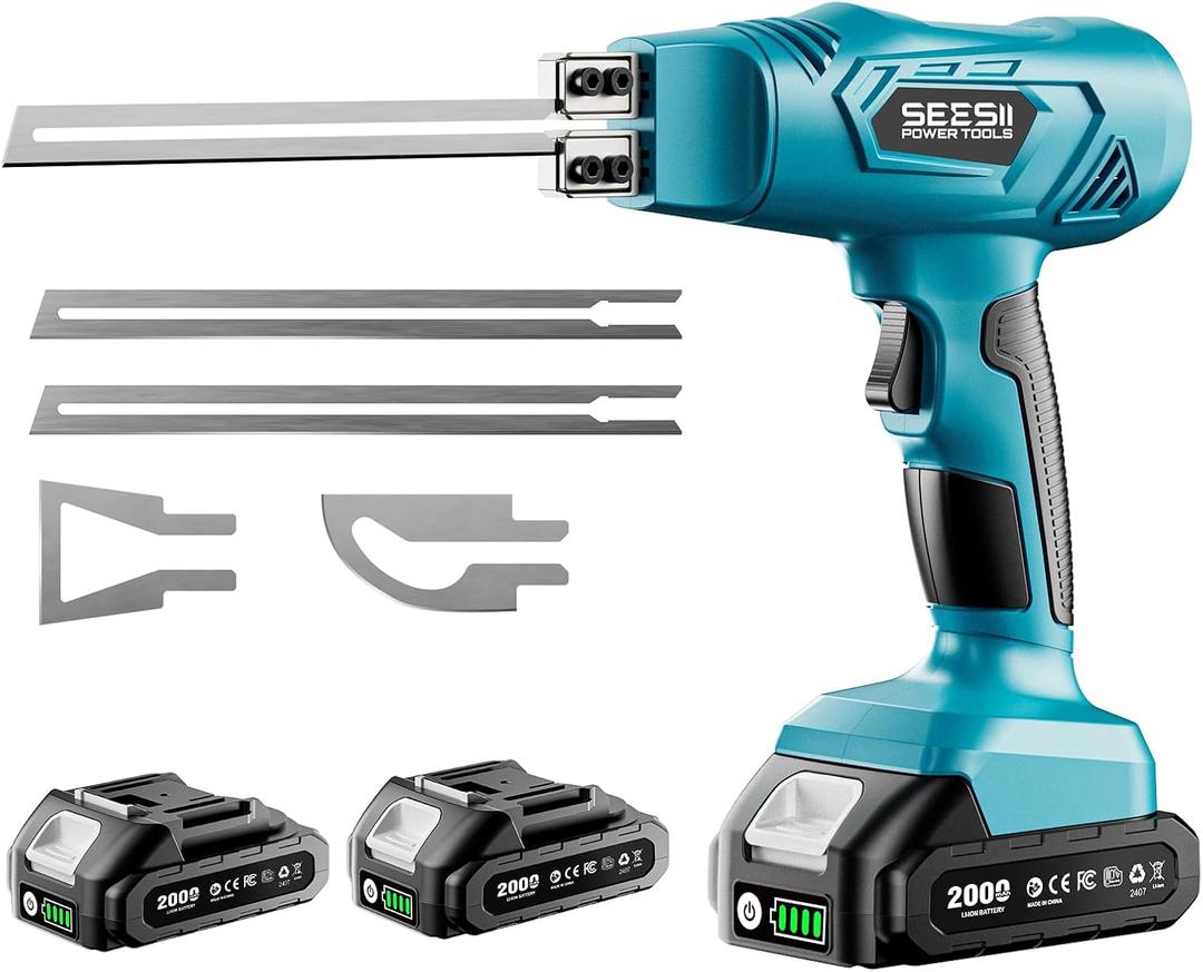 SEESII Cordless Hot Knife Foam Cutter Kit with 2x21V 2000mAh Batteries