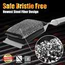 GRILLART Grill Brush Bristle Free, Safe Grill Brush for Outdoor Grill, SteamWizards BBQ Grill Cleaning Brush Kit, Replaceable Head Grill Scraper Tool, Grill Cleaner BBQ Accessories, Gifts for Men/Dad