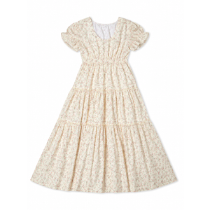 Women's Spring Floral Dress (Yellow, Size XL)