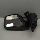 Right Passenger Side Mirror Fits 2021-2025 Ford F150 With Power Folding Heated Blind Spot Turn Signal Puddle Light Temperature Sensor Memory Camera Matte Black Replace#ML3Z17682FF5YGY(18+1Pins)