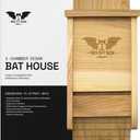 BIGBATBOX - Complete Bat House for Outdoors - Clean Backyard from Mosquitoes - No Interior Paint - One-Chamber Design - Easy to Hang - Bat Houses for Outdoors