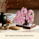 Wise Block Cherry Blossom Tree Building Block Set for Adult 900 Pcs Artificial Bonsai Tree Plants for Home Decor, Adult Ages 18+, Beautiful Gift for Women Set