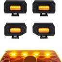 Bright LED Amber Grill Lights with Fuse Adaptors for Toyota Tacoma TRD Sport and Off Road 2020-2023| Tacoma TRD Accessories | Tacoma Front Grill Lights | Off-Road Lighting & Custom Styling Upgrades