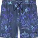 Billabong Boys Layback 4-Way Stretch Swim Trunks with UPF 50+ Sun Protection, Quick Dry Bathing Suit (18-20, Fog Good Times)
