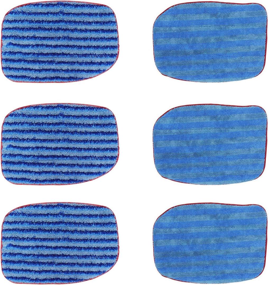 MC1375/ MC1385 Microfiber Steam Mop Pads: 6 Pack Steam Replacement Pads Compatible with McCulloch MC1375, MC1385, MC1270 Steam Cleaners, Reusable & Washable Replaces Mop Pad Model: A1375-100/ A1375-101