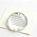 6X Crystal Dome Magnifier Paperweights, 3.8" Glass Paperweight