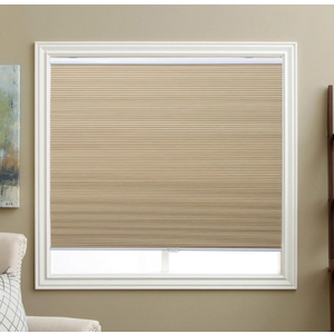 Cellular Shades Cordless Blackout Honeycomb Blinds Fabric Window Shades Ivory Beige(Blackout), 35" W x 38" H