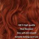 Short Red Orange Curly Wig for Women ginger wig with Bangs Shoulder Length Wig Curly Natural for Daily Party Use
