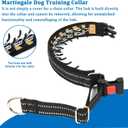 Mayerzon Martingale Collar for Dogs, No Pull Dog Collar with Reflective Strip for Small Medium Large Dogs, Anti Pulling Dog Collar with Buckle for Walking Training, Safe for Night Walk(Black, S)