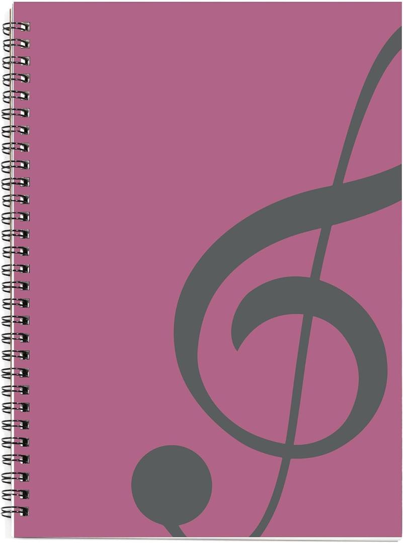 MAXCURY Blank Sheet Music Composition Manuscript Staff Paper Art Music Notebook Black 100 Pages 26x19cm (Pink/Grey Green) MAXCURY Blank Sheet Music Composition Manuscript Staff Paper Art Music Notebook Black 100 Pages 26x19cm (Pink/Grey Green)