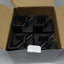 ZDDLOINP Adjustable Furniture Risers 4 Inch with Removable Screw Clamp, Fits Diameter from 1.1-2.4 Inch, Bed Table Couch Desk Risers Heavy Duty for Square Round Straight Furniture Legs(4 Pack, Black)