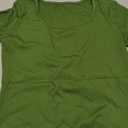 Ridshy Womens T Shirt Short Sleeve Slim Fitted Tshirt Ribbed Basic Tee Tops Summer Casual Fashion Clothes, Army Green S