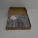 Flameless Candles with Embedded Star String - Battery Operated LED Candles, with Remote,12 Grey Flickering Candles for Christmas, Weddings, Home Decor & Party,(D 2.3"H 5" 6" 7") (Gray)