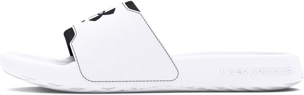 Under Armour Men's Ignite Select Slide Sandal (16, (100) White/White/Black)