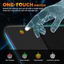 Gimars RGB Gaming Mouse Pad,15W Wireless Charging Mousepad with 10 Light Modes, Large Mousepad with Premium Smooth Surface, Non-Slip Mouse Mat for Gaming, Desk, PC,Office, 31.5x11.8x0.16inch