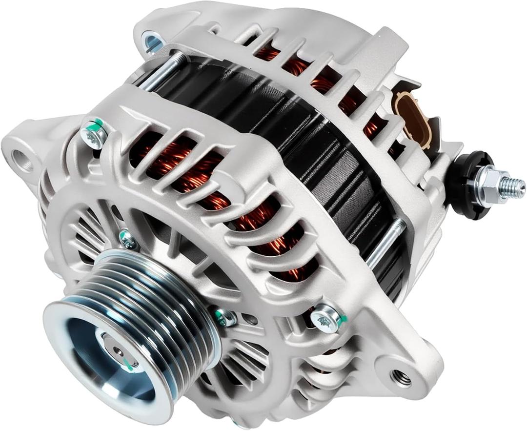 11341 New Alternator Fit for Altima 2007-2010 V6 3.5L, for Murano 2009-2014 3.5L, for Maxima 2009-2010 3.5L, for Quest 11-17 3.5L, 130Amp 12V Automotive Replacement Alternators 11341N