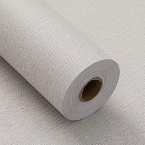 Haimin Fabric Wallpaper Textured Contact Paper (24in X 393in) Peel and Stick Faux Linen Wall Paper Self-Adhesive Vinyl Wallpaper Herringbone Look (Beige)