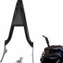 Sissy Bar Motorcycle Passenger Backrest Rear Pad Compatible for Harley Touring Road Glide Road King CVO Street Glide Electra Glide 1997-2008(26" Black).