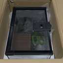 Reptile Terrarium Glass Kit 12" x 8" x 6" Starter Habitat for Tarantula, Succulents, Frogs, or Hermit Crabs, Tank with Escape-Proof Locking Lid